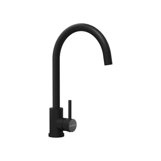 Schock Lima D-100S konyhai mosogatótálca 780 x 500 mm Cristalite Nero, fekete és Schock Prima konyhai csaptelep fekete, beépíthető