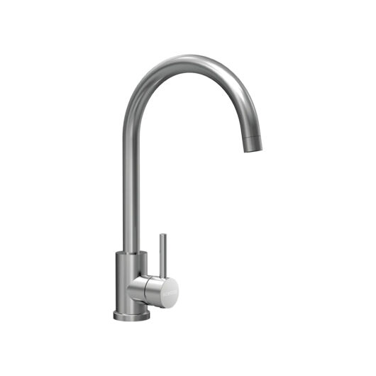 Schock Lima D-100S konyhai mosogatótálca 780 x 500 mm Cristalite Asphalt, aszfaltszürke és Schock Prima konyhai csaptelep rozsdamentes acél, beépíthető