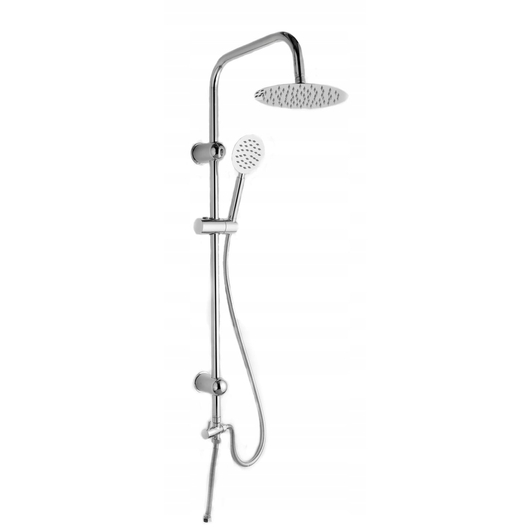 Zen2 fürdőszobai zuhanyszett Slim esőztető kerek zuhanyfejjel króm