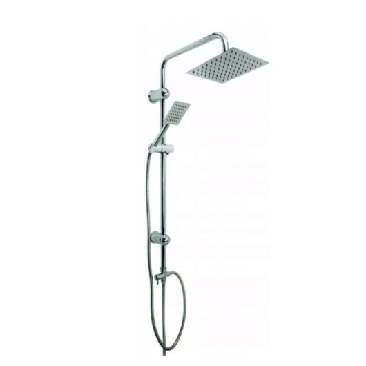 Zen1 fürőszbai zuhanyszett Slim esőztető szögletes zuhanyfejjel