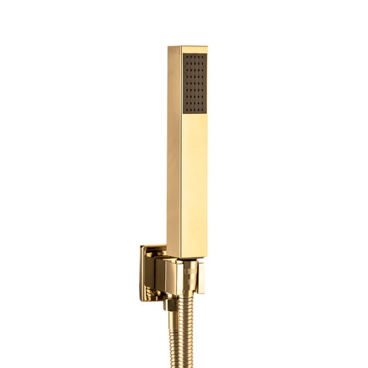 Zen6 fürdőszobai zuhanyszett beépíthető fali keverőcsappal és esőztető zuhanyfejjel arany