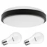 Kép 1/6 - LEDLUX LX-924-2 mennyezeti, oldalfali lámpa, 2xE27, fekete