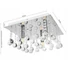 Kép 5/5 - LEDLUX LX-1009 kristály mennyezeti lámpa