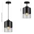 Kép 3/6 - LEDLUX LX-1274 függesztett mennyezeti lámpa,1xE27, fekete