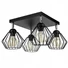 Kép 1/10 - LEDLUX LX-1088 függesztett mennyezeti lámpa,4xE27, fekete