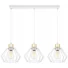 Kép 1/6 - LEDLUX LX-1346 függesztett mennyezeti lámpa,3xE27, fehér-arany