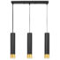 Kép 1/7 - LEDLUX LX-1413 függesztett mennyezeti lámpa,3xGU10, fekete arany