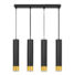 Kép 1/6 - LEDLUX LX-1415 függesztett mennyezeti lámpa,4xGU10, fekete arany