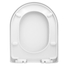 Kép 7/10 - D4 lassú záródású lecsapódásgátló WC ülőke fehér
