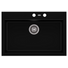 Kép 1/3 - A-POINT 60 egymedencés gránit mosogató automata dugóemelő, szifonnal, fekete
