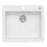 Kép 1/4 - MOJITO 60 egymedencés gránit mosogató automata dugóemelő, szifonnal, fehér