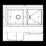 Kép 1/4 - SLIDE 200 egymedencés gránit mosogató csepptálcával, automata dugóemelő, szifonkészlet, fehér