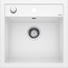 Kép 1/4 - BLANCO DALAGO 5 Silgranit egymedencés gránit mosogató automata dugóemelő, szifonnal, fehér