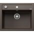 Kép 1/4 - BLANCO DALAGO 6 Silgranit egymedencés gránit mosogató automata dugóemelő, szifonnal, kávébarna
