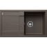 Kép 1/4 - BLANCO METRA 5S Silgranit egymedencés csepegtetőtálcás gránit mosogató, szifonnal, kávébarna