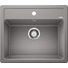 Kép 1/4 - BLANCO LEGRA 6 Silgranit egymedencés gránit mosogató automata dugóemelő, szifonnal, szürke
