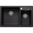 Kép 1/4 - BLANCO LEGRA 8 kétmedencés gránit mosogató, szifonnal, fekete