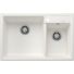 Kép 1/4 - BLANCO LEGRA 8 kétmedencés gránit mosogató, szifonnal, fehér