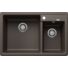 Kép 1/4 - BLANCO LEGRA 8 kétmedencés gránit mosogató, szifonnal, kávébarna