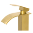 Kép 2/4 - Elva fürdőszobai mosdó csaptelep vízesés alakú vízsugárral arany