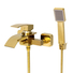 Kép 1/4 - Elva kádtöltő fürdőszobai csaptelep vízesés alakú vízsugárral arany