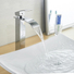 Kép 1/8 - Elva magasított fürdőszobai mosdó csaptelep vízesés alakú vízsugárral króm