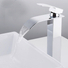 Kép 3/8 - Elva magasított fürdőszobai mosdó csaptelep vízesés alakú vízsugárral króm