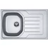 Kép 1/2 - FRANKE ONDA LINE OLX 611-79 egymedencés inox mosogató, szifonnal, jobb