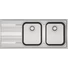 Kép 1/2 - FRANKE SMART SRX 621 kétmedencés csepptálcás inox mosogató, szifonnal, bal