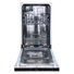 Kép 1/6 - MIDEA MID45S110-HR mosogatógép, keskeny, beépíthető