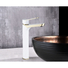 Kép 1/3 - Lerma magasított fürdőszobai mosdó csaptelep fehér-arany
