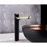 Kép 1/3 - Lerma magasított fürdőszobai mosdó csaptelep fekete-arany