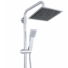 Kép 2/5 - Roy esőztető zuhanyszett szögletes zuhanyfejjel króm