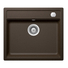 Kép 1/4 - Schock Mono N-100 Cristadur Bronze egymedencés gránit mosogató automata dugóemelő, szifonnal, barna