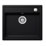 Kép 1/4 - Schock Mono N-100 Cristadur Puro egymedencés gránit mosogató automata dugóemelő, szifonnal, fekete