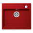 Kép 1/4 - Schock Mono N-100 Cristadur Rouge egymedencés gránit mosogató automata dugóemelő, szifonnal, piros