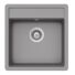 Kép 1/4 - Schock Nemo N-100S Cristalite Croma egymedencés gránit mosogató dugóemelő, szifonnal, szürke