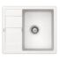 Kép 1/5 - Schock Ronda D-100 egymedencés gránit mosogató, szifonnal, fehér