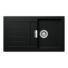 Kép 1/4 - Schock Signus D-100 konyhai mosogatótálca Cristadur Puro 860 x 500 mm, gránit, intenzív fekete, beépíthető