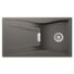 Kép 1/5 - Schock Waterfall D-100 Cristadur Silverstone egymedencés gránit mosogató, szifonnal, sötétszürke