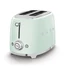 Kép 2/3 - SMEG KENYÉRPIRÍTÓ, 50-es évek retro design, 2 szeletes, 6 fokozat, 3 program, világoszöld