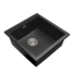 Kép 2/3 - Gamma Decor 4850 gránit mosogató, szifonnal,  fekete