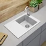 Kép 2/2 - Design 7050 csepegtetőtálcás egymedencés gránit mosogató 
