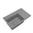 Kép 1/4 - Gamma Quadro gránit mosogató, szifonnal, szürke színben
