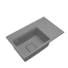 Kép 1/4 - Gamma Quadro 8151 jobbos gránit mosogató, szifonnal, szürke színben