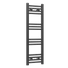 Kép 1/4 - Törölközőszárító radiátor, Basic 30cm x 120cm, fekete