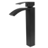 Kép 1/4 - Kaskada magasított fürdőszobai mosdó csaptelep fekete