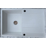 Kép 3/3 - Roxy egymedencés gránit mosogató csepptálcával, automata dugóemelő, szifonkészlet, fehér