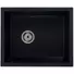 Kép 1/2 - FELEIX 50 egymedencés gránit mosogató automata dugóemelő, szifonnal, fekete-szemcsés