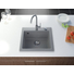 Kép 1/4 - Start egymedencés gránit mosogató automata dugóemelő, szifonnal, szürke